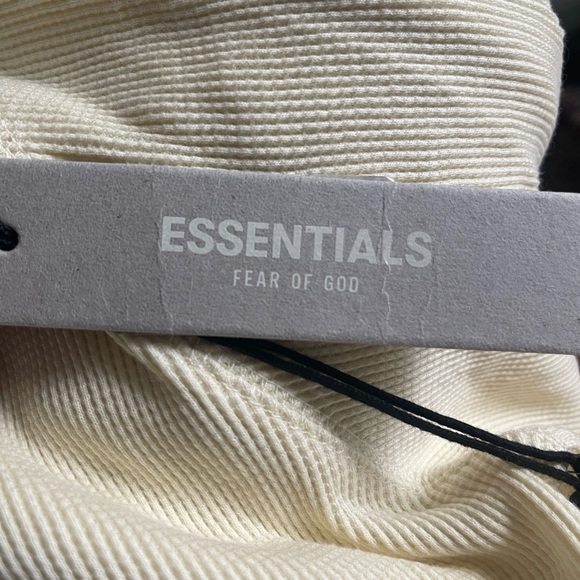 Fear of God Essentials Thermal Long Sleeve in “Buttercream” - Picture 7 of 10
